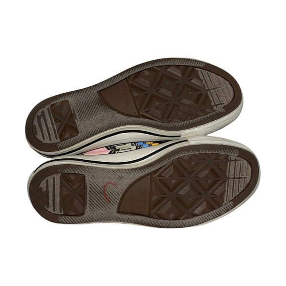 Converse All Star Colorful Graphic Graffiti Low Top Sneakers Men's 3 Women's 5 - Picture 9 of 10